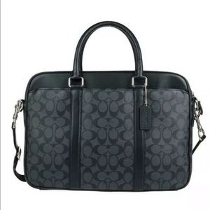 NWT Coach Perry Slim Brief Signature Canvas